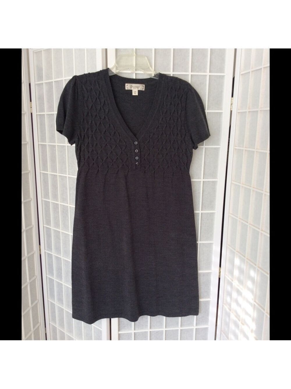 DECREE gray sweater dress.
